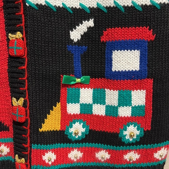 955 Originals Vintage Christmas Sweater Vest - Picture 5 of 8